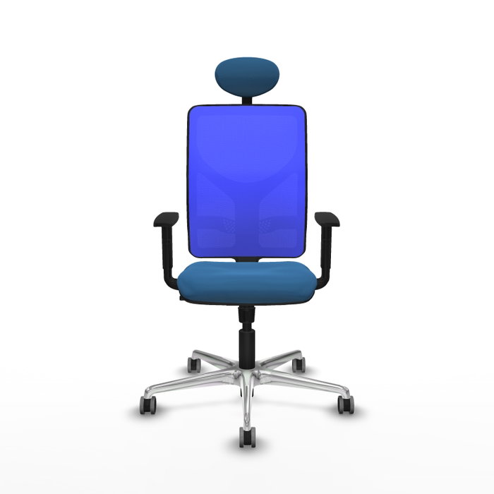 PIQUERAS Y CRESPO Silla de oficina Motilla con mecanismo Sincro Azul
