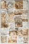 DKD Home Decor Cuadro Moderno Dorado Blanco Abstracto Lienzo PS 5.5 x 152 x 102 cm