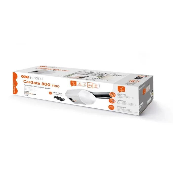 SCS Sentinel Motorización Puerta Garaje CarGate 800 Trio 24V 10-12m² 800N