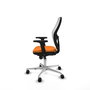 PIQUERAS Y CRESPO Silla de oficina Jorquera con mecanismo Sincro, Naranja y Blanco