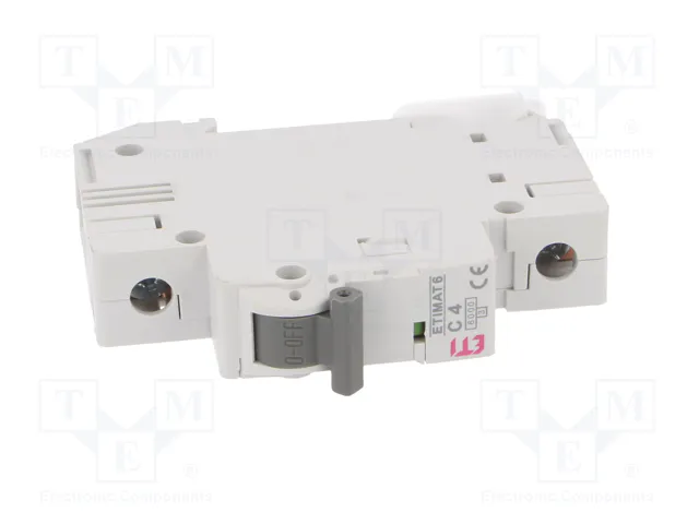 ETI POLAM Interruptor magnetotérmico ETIMAT 6 1P C4 4A 6kA