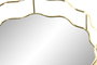 DKD Home Decor Bandeja de Metal y Espejo Dorado 25x25x5 cm