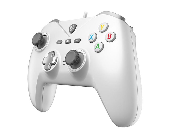 MSI Mando FORCE GC200 S10-04G0120-EC4 para PC y Android por Cable, Color Blanco
