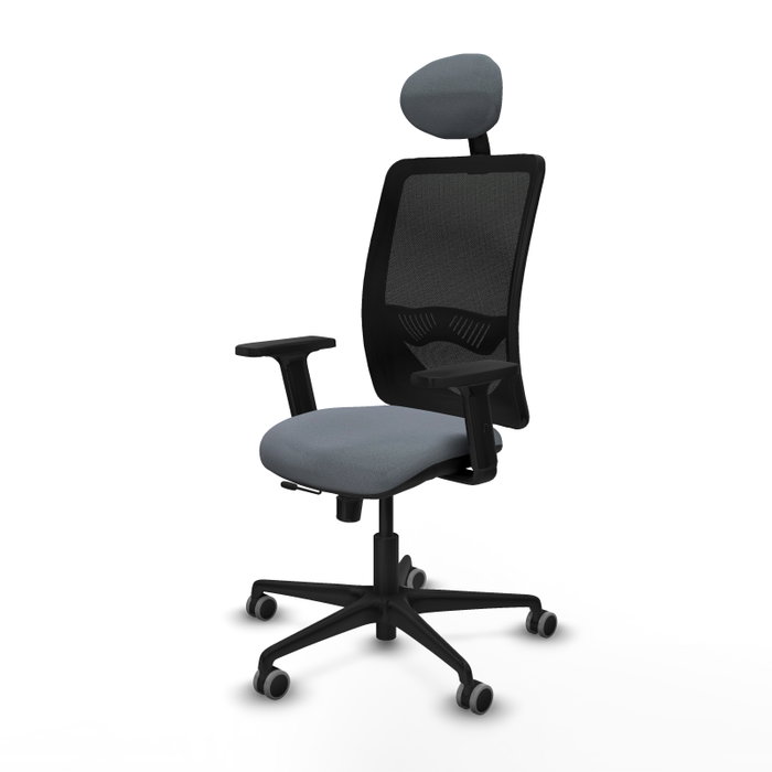PIQUERAS Y CRESPO Silla de oficina Zulema con mecanismo Sincro/Traslack, Gris y Negro PIQUERAS Y CRESPO Silla de oficina Zulema con mecanismo Sincro/Traslack, Gris y Negro