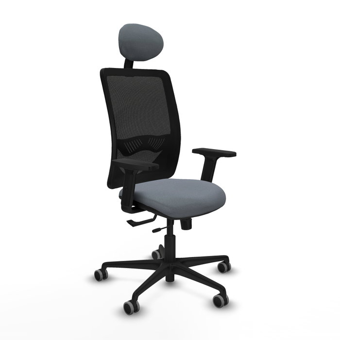 PIQUERAS Y CRESPO Silla de oficina Zulema con mecanismo Sincro/Traslack, Gris y Negro PIQUERAS Y CRESPO Silla de oficina Zulema con mecanismo Sincro/Traslack, Gris y Negro
