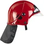 Klein Casco de bombero F1 rojo AUC4009847089014 Licencia MSA GALLET con Visera retráctil y protector de cuello
