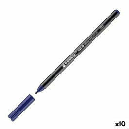 Edding Rotulador 1300 Azul Punta Redonda 2 mm (Set de 10)