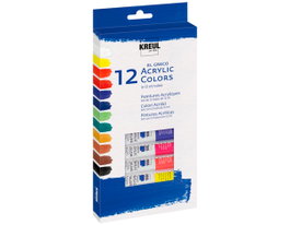 Kreul Set 12 tubos Pintura acrílica artistas EL GRECO Colores Surtidos