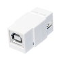 LogiLink Adaptador Keystone USB2.0-A a USB2.0-B F/F Blanco