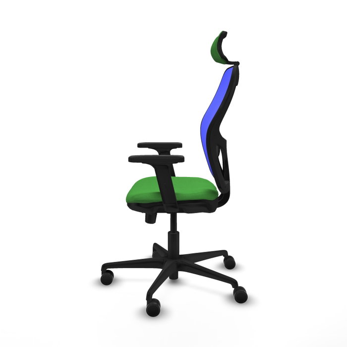 PIQUERAS Y CRESPO Silla de oficina Jorquera Verde y Azul con mecanismo Sincro/Traslack PIQUERAS Y CRESPO Silla de oficina Jorquera Verde y Azul con mecanismo Sincro/Traslack