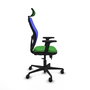 PIQUERAS Y CRESPO Silla de oficina Jorquera Verde y Azul con mecanismo Sincro/Traslack