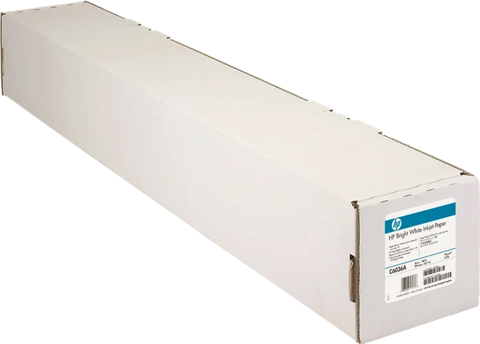 HP Papel Inkjet Blanco Brillante C6036A 914mm x 45,7m 90g/m² para Impresoras de Inyección de Tinta HP Papel Inkjet Blanco Brillante C6036A 914mm x 45,7m 90g/m² para Impresoras de Inyección de Tinta