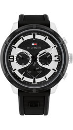 Tommy Hilfiger 1792074 con correa de silicona negra