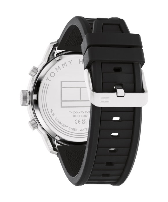 Tommy Hilfiger 1792074 con correa de silicona negra
