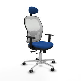 PIQUERAS Y CRESPO Silla de oficina Jorquera Azul y Blanco