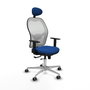 PIQUERAS Y CRESPO Silla de oficina Jorquera Azul y Blanco