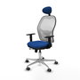 PIQUERAS Y CRESPO Silla de oficina Jorquera Azul y Blanco