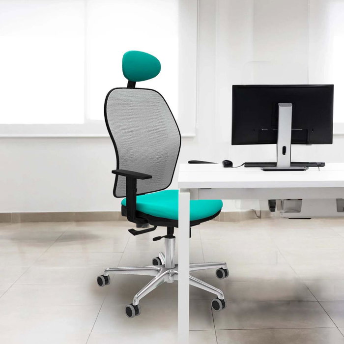 PIQUERAS Y CRESPO Silla de oficina Jorquera Azul y Blanco PIQUERAS Y CRESPO Silla de oficina Jorquera Azul y Blanco