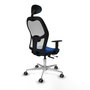 PIQUERAS Y CRESPO Silla de oficina Jorquera Azul y Blanco