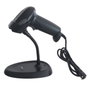 Approx appLS11AS Lector de código de barras 1D USB Negro con soporte