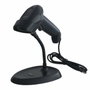 Approx Lector de código de barras láser 1D APPLS11AS USB Negro con soporte
