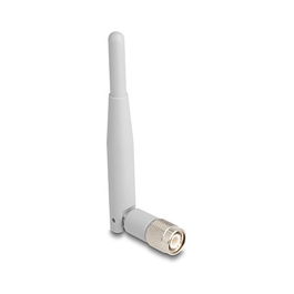 DeLOCK Antena WiFi 7 TNC Omnidireccional de 13.5 cm, 2-3 dBi, Banda 2.4-2.5 / 4.9-7.125 GHz, 50 ohm, para Interior, Gris, Ref. 90736