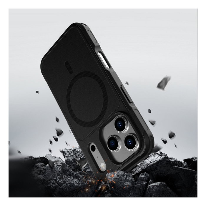 4smarts Defend Case Bumper Protectora para Apple iPhone 17 Pro - Negro, Resistente a Golpes, Protección 1.2 m, PC/TPU