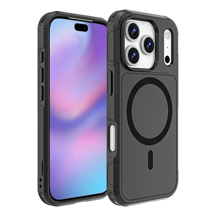 4smarts Defend Case Bumper Protectora para Apple iPhone 17 Pro - Negro, Resistente a Golpes, Protección 1.2 m, PC/TPU