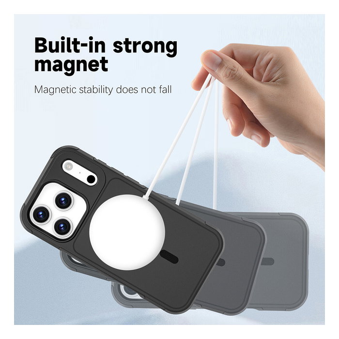 4smarts Defend Case Bumper Protectora para Apple iPhone 17 Pro - Negro, Resistente a Golpes, Protección 1.2 m, PC/TPU