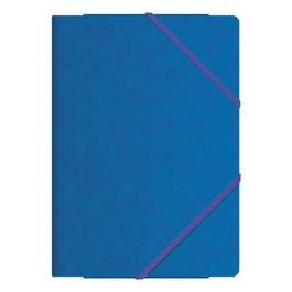 DOHE Carpeta de Gomas y Solapas de Cartón Azul (Set de 10)
