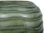DKD Home Decor Jarrón de Cristal Verde Oscuro Glaseado 27x27x33 cm
