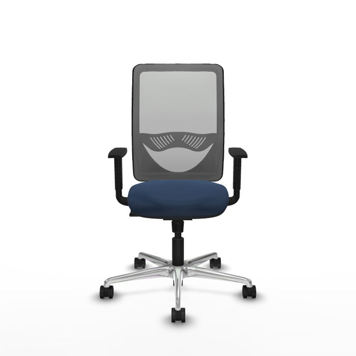 PIQUERAS Y CRESPO Silla de oficina Zulema con mecanismo Sincro, Azul marino y Gris PIQUERAS Y CRESPO Silla de oficina Zulema con mecanismo Sincro, Azul marino y Gris