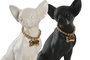 DKD Home Decor Figura de Perro en Resina con Acabado Dorado
