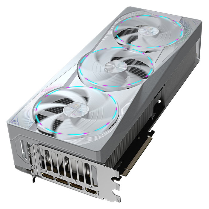 Gigabyte AORUS GeForce RTX 5080 MASTER ICE 16GB GDDR7 Tarjeta Gráfica Blanco con 3 Ventiladores - GV-N5080AORUSM ICE-16GD, PCIe 5.0, Overclock