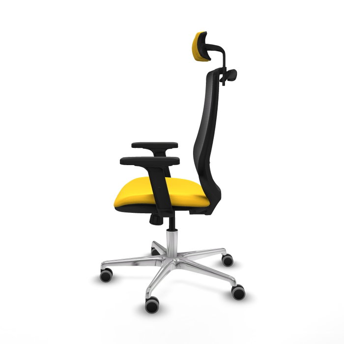 PIQUERAS Y CRESPO Silla de oficina Mardos con mecanismo Sincro, Amarillo y Negro PIQUERAS Y CRESPO Silla de oficina Mardos con mecanismo Sincro, Amarillo y Negro
