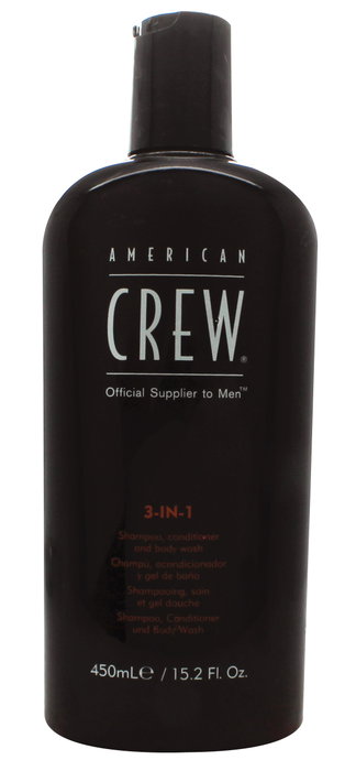 American Crew Classic 3-in-1 Champú, Acondicionador y Gel de Baño 450ml American Crew Classic 3-in-1 Champú, Acondicionador y Gel de Baño 450ml