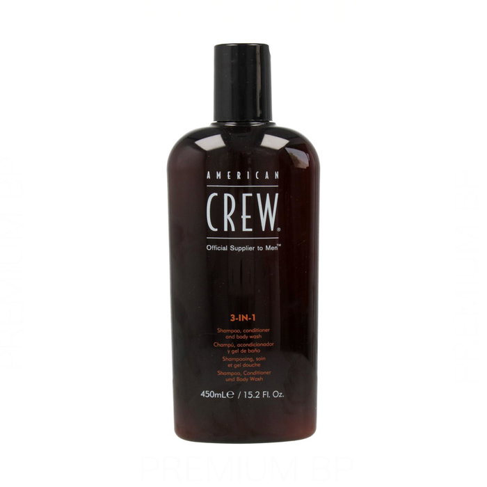 American Crew 3 en 1 Champú Acondicionador y Gel de Baño 450ml American Crew 3 en 1 Champú Acondicionador y Gel de Baño 450ml
