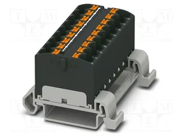 PHOENIX CONTACT PTFIX 18X4-NS35A BK Conector de carril 32A 800V