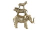 DKD Home Decor Figura de Resina Dorada 31x12x35 cm