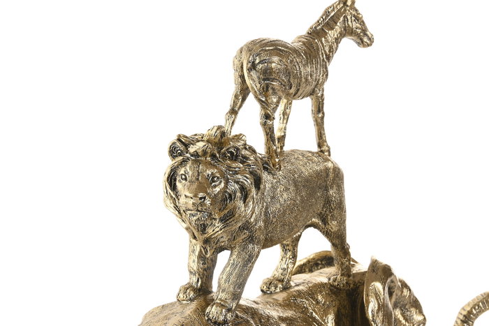 DKD Home Decor Figura de Resina Dorada 31x12x35 cm DKD Home Decor Figura de Resina Dorada 31x12x35 cm