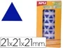 Apli Gomets Autoadhesivos Triangulares 21x21x21 mm Azul Rollo 2832 Unidades
