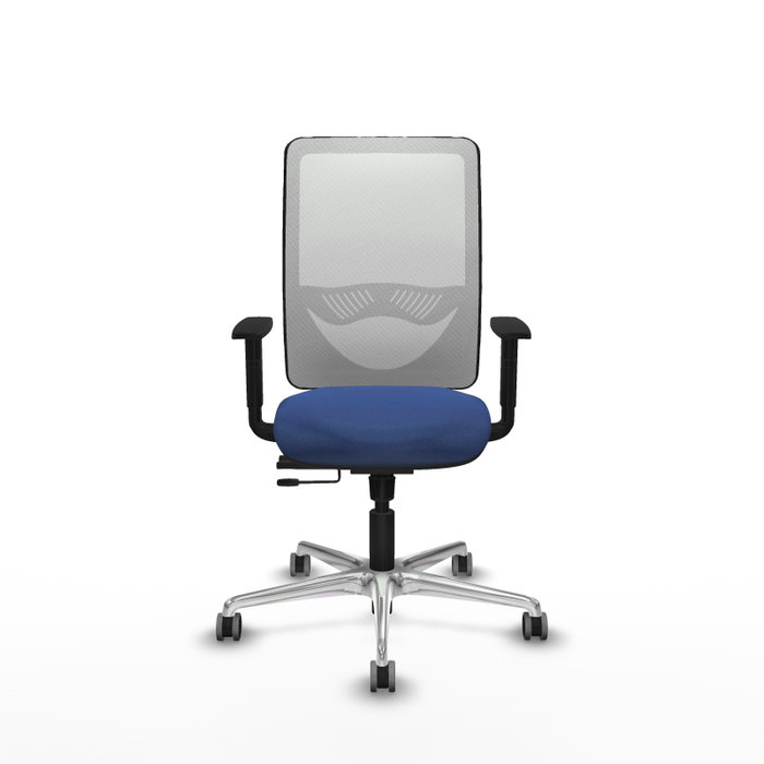 PIQUERAS Y CRESPO Silla de oficina Zulema con mecanismo Sincro/Traslack Azul marino y Blanco PIQUERAS Y CRESPO Silla de oficina Zulema con mecanismo Sincro/Traslack Azul marino y Blanco