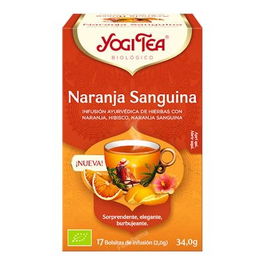 Yogi Tea Infusiones Naranja Sanguina 17 Unidades