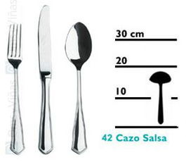 Danubio Cazo de Salsa para Cubiertos, Pieza de Servir - Apta Microondas No