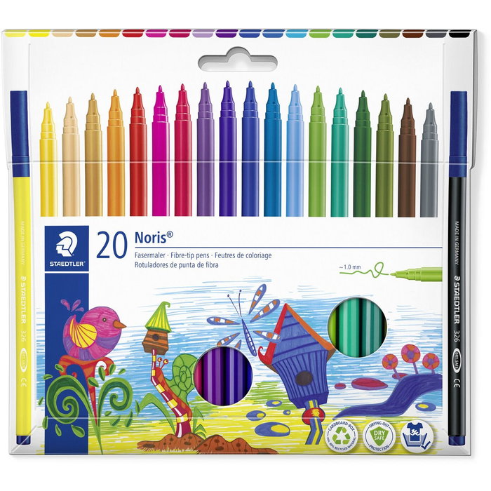 Staedtler Noris 326 Estuche de 20 Rotuladores Surtidos