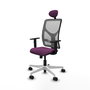 PIQUERAS Y CRESPO Silla de oficina Motilla con mecanismo Sincro, Morado y Gris