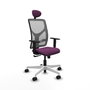 PIQUERAS Y CRESPO Silla de oficina Motilla con mecanismo Sincro, Morado y Gris