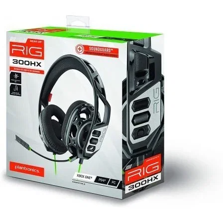 AURICULARES CON MICRÓFONO PLANTRONICS RIG 300 HX E+A - DRIVERS 4CM - MICRÓFONO UNIDIRECCIONAL - CONECTOR JACK 3.5MM - CABLE 1.3M