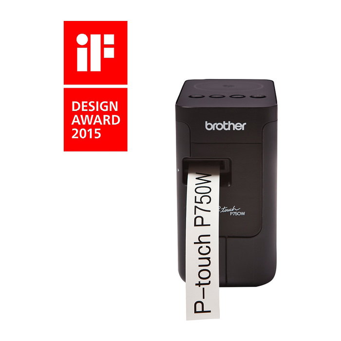Brother Etiquetadora P-Touch PT-P750W Impresora de Etiquetas Monocromática Transferencia Térmica Inalámbrico y Alámbrico Negro