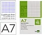 Liderpapel Bloc de notas A7 Cuadriculado 4mm 80 hojas 60g/m2 Perforado